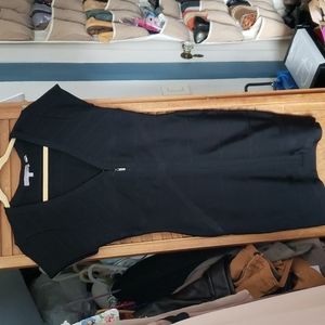 Black textured body conscious dress size large